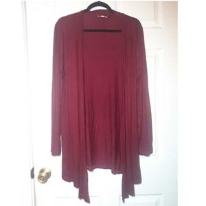 Zenana Outfitters maroon cardigan size 2X new